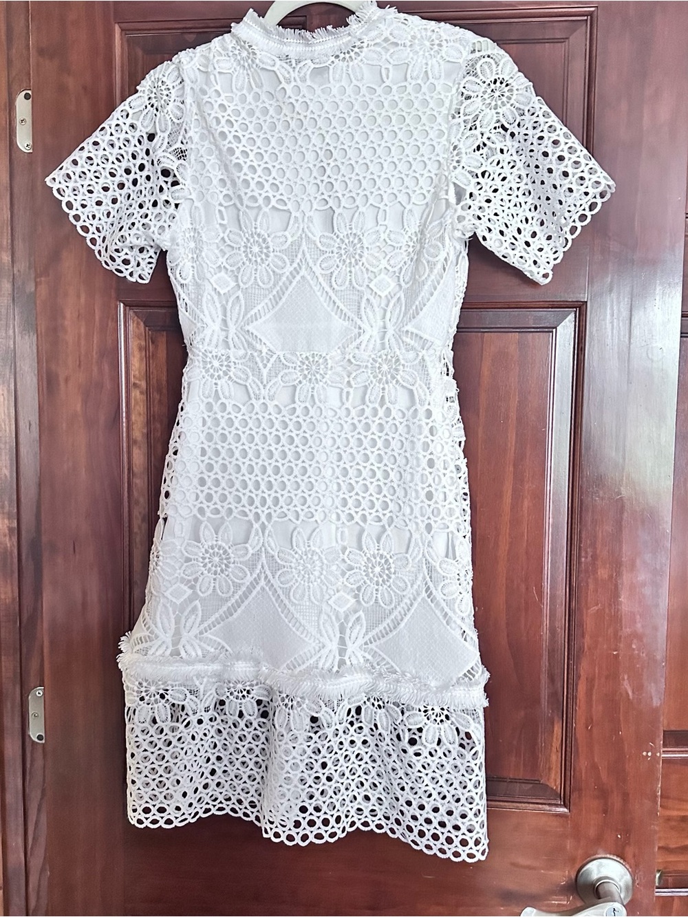 NWOT White Floral Lace Crochet Dress for Women